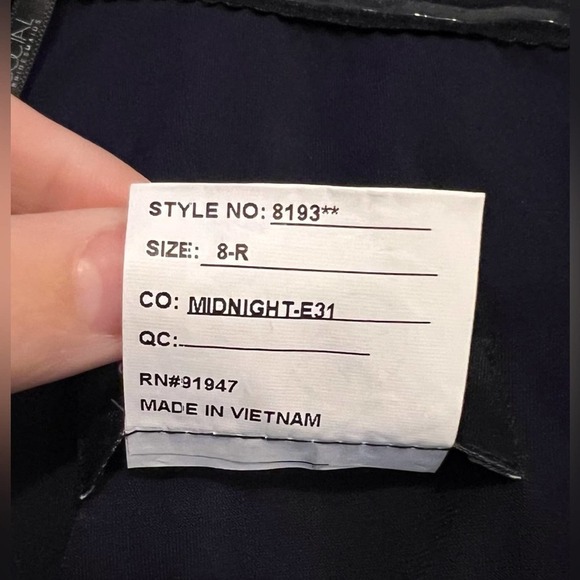 Social Bridesmaid Off The Shoulder Criss Cross Bodice Trumpet Gown - Picture 5 of 7